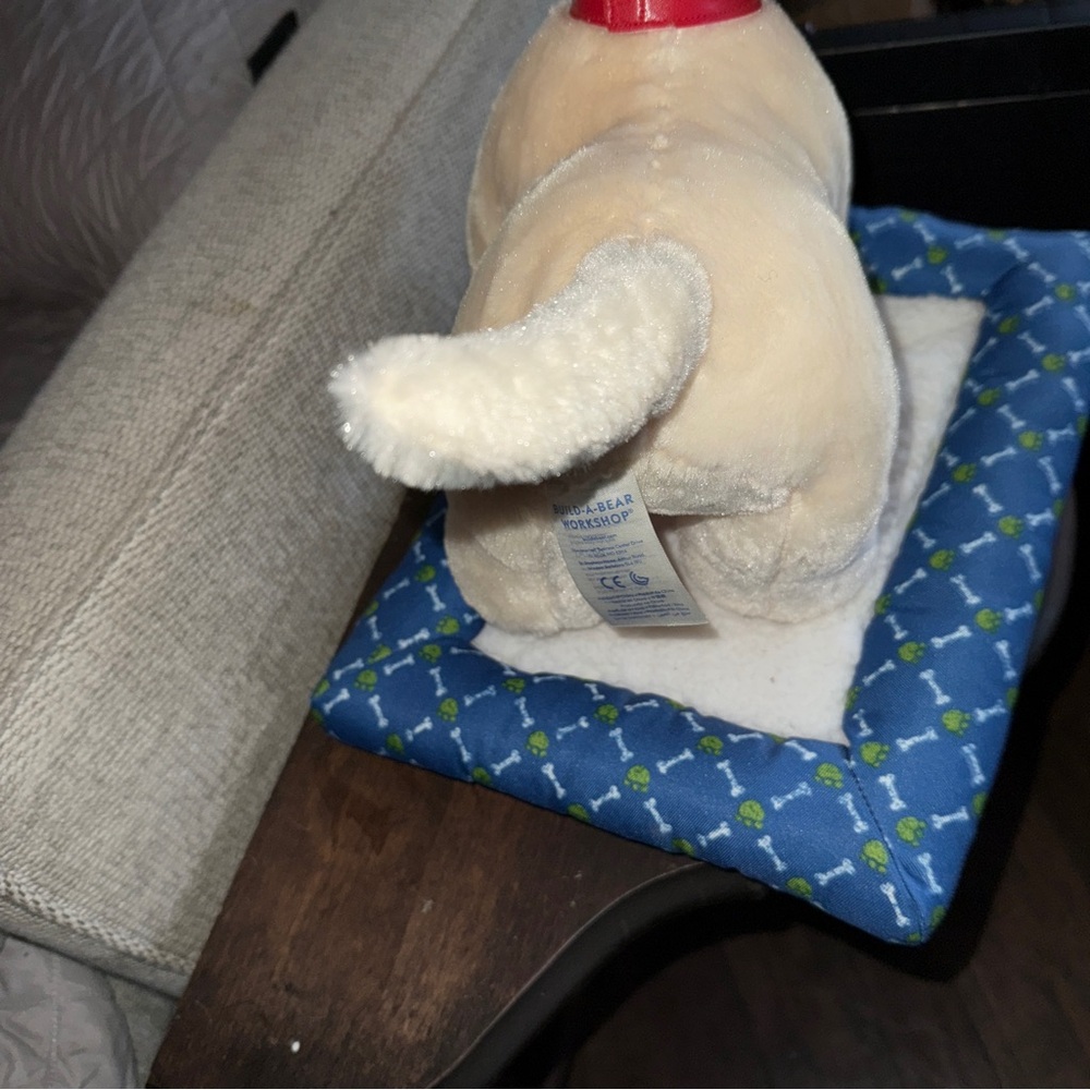 Build a Bear Promise Pets Golden Retriever Yellow Labrador Puppy 11" & Dog BED - Picture 6 of 16